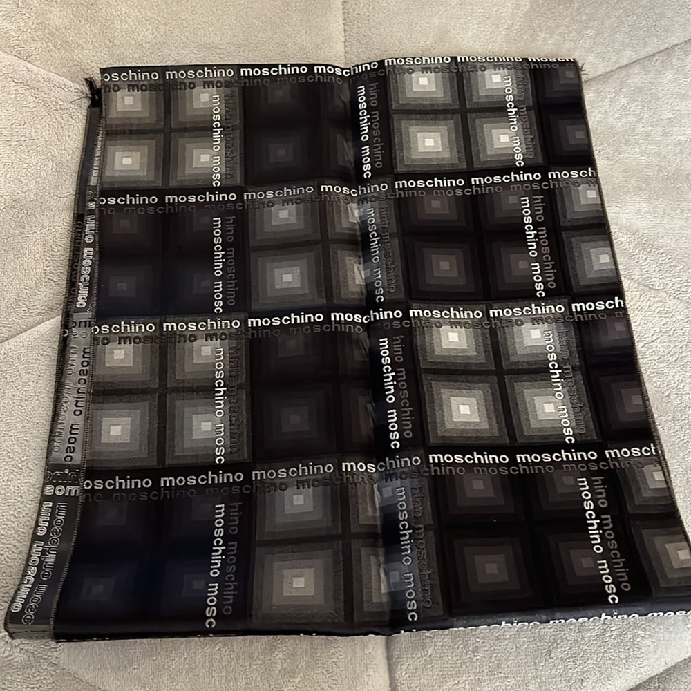 MOSCHINO • Scarf • Black/Graphite/Gray • Unisex
